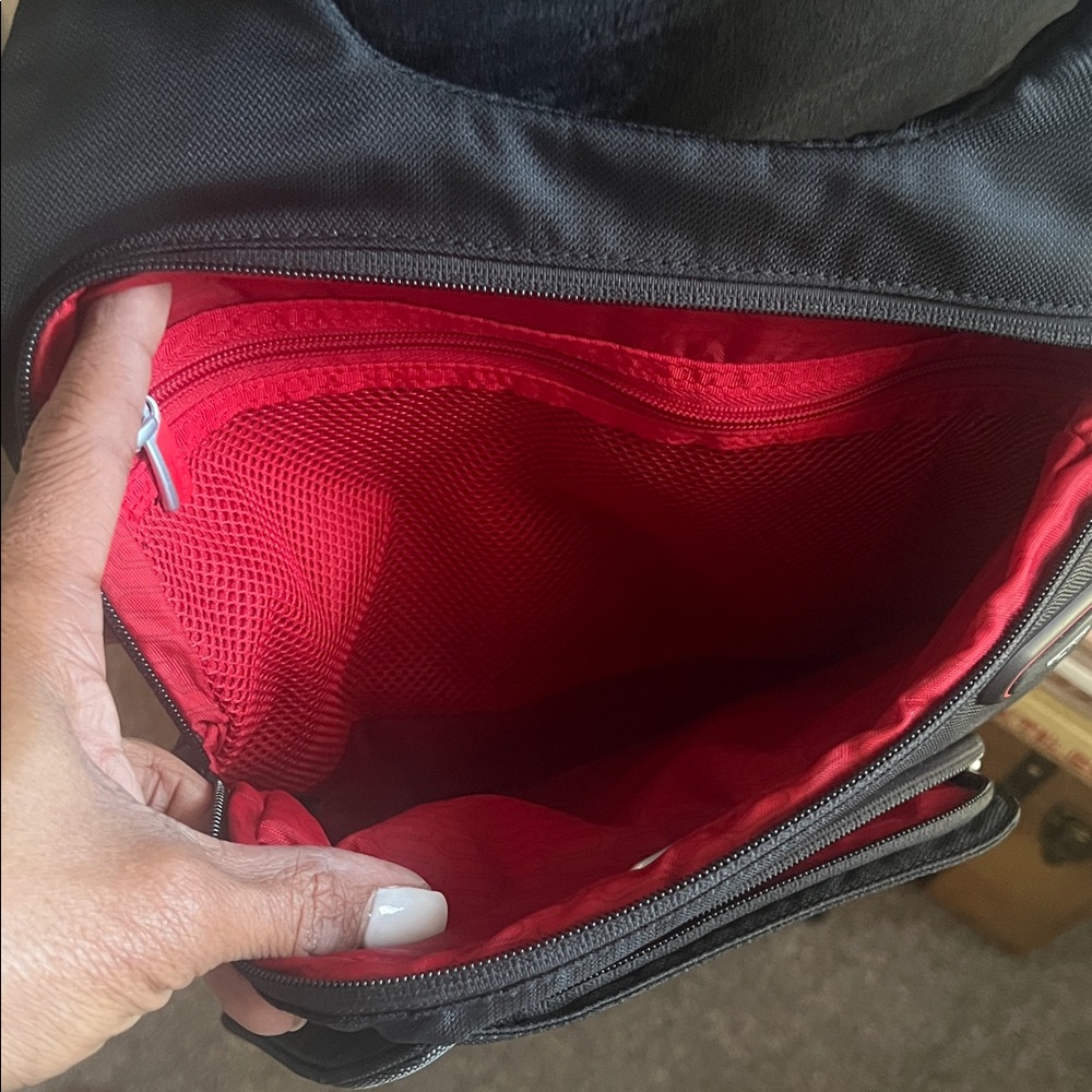 Tumi Black Sling Backpack with Front Pocket - Picture 8 of 11